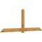 Ekena Millwork Eugene Rough Sawn Timber Gable Bracket, Western Red Cedar, 108"W x 40"H x 2"D x 6"F, 9/12 Pitch GBW108X40X0206EUG00RWR - alternate 4